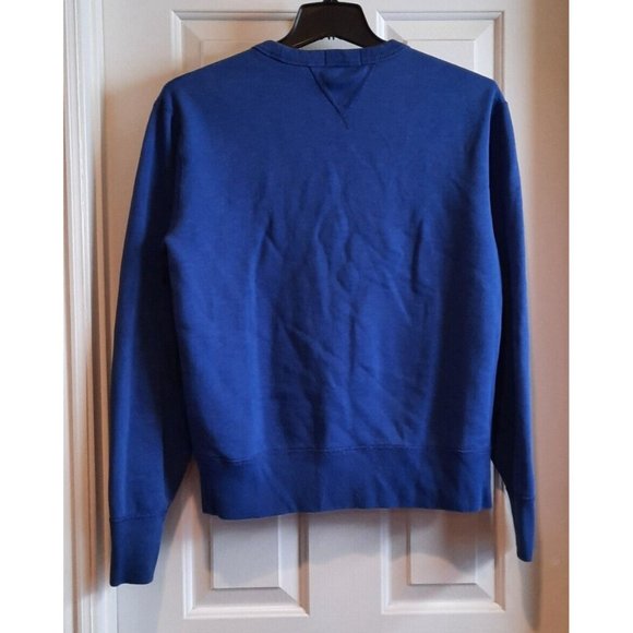 VINTAGE POLO RALPH LAUREN Blue Pull Over Sweatshirt Big Red 1967 Logo … - Picture 2 of 3